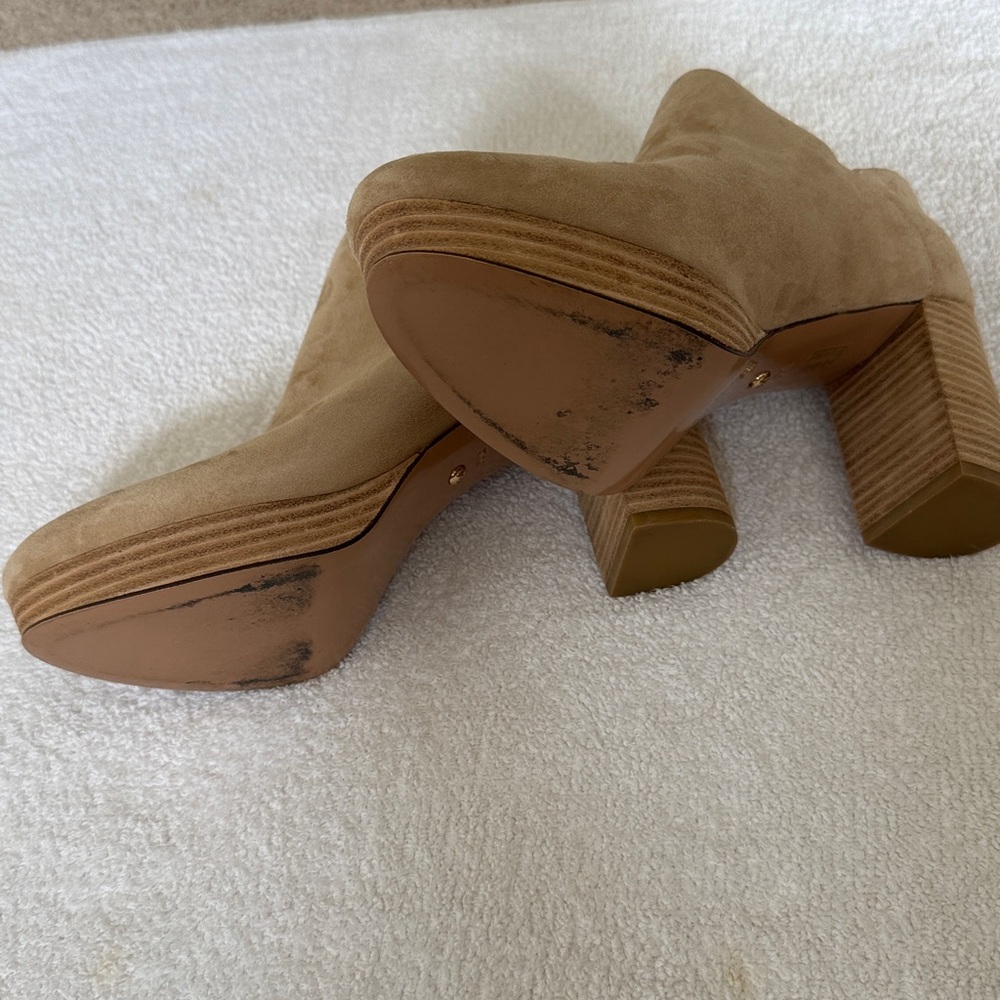 Tan Suede Ankle Boots - Picture 8 of 8